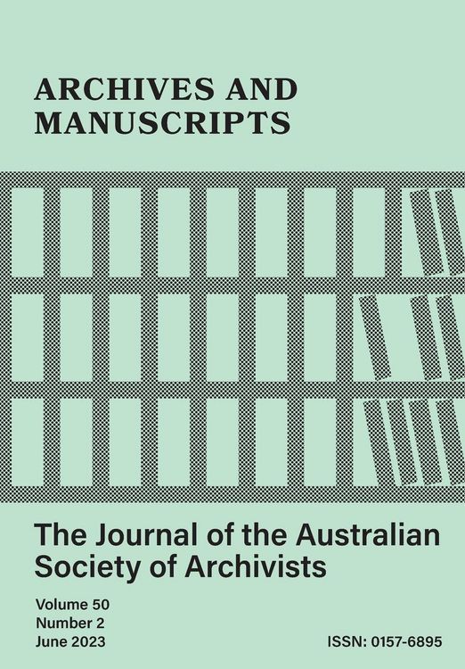 Produktbild: Archives and Manuscripts Vol. 50 No. 2