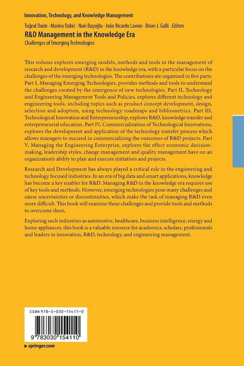 Produktbild: R&D Management in the Knowledge Era
