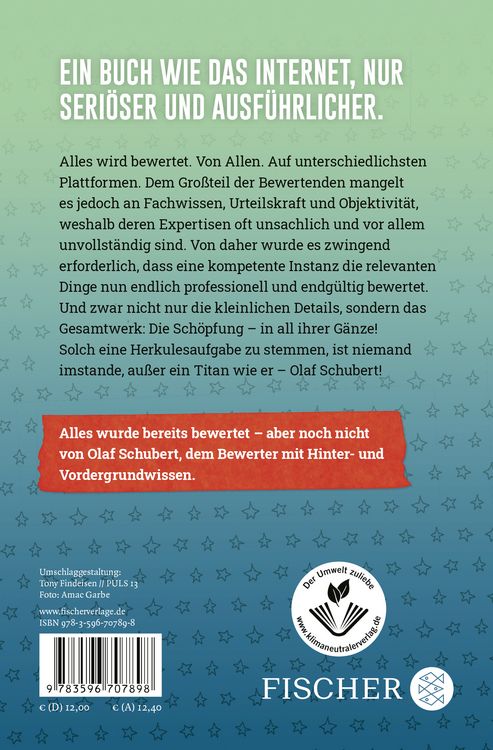 Produktbild: Olaf Schubert bewertet die Sch&ouml;pfung