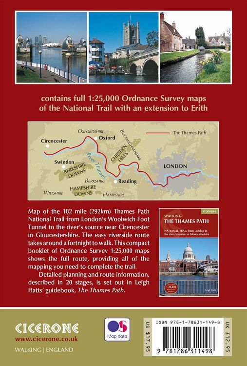 Produktbild: The Thames Path Map Booklet