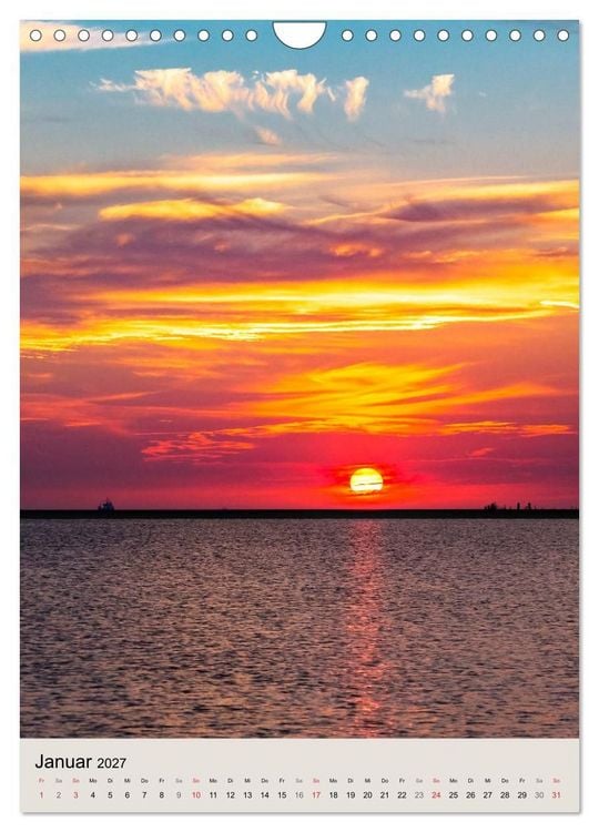 Produktbild: Borkum Strandspaziergang (Wandkalender 2027 DIN A4 hoch), CALVENDO Monatskalender
