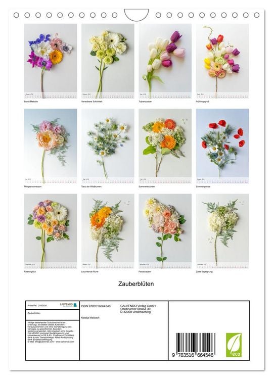Produktbild: Zauberbl&uuml;ten (Wandkalender 2026 DIN A4 hoch), CALVENDO Monatskalender