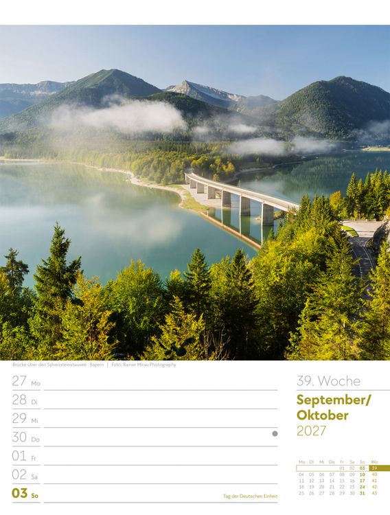 Produktbild: Malerisches Deutschland Wochenplaner Kalender 2027