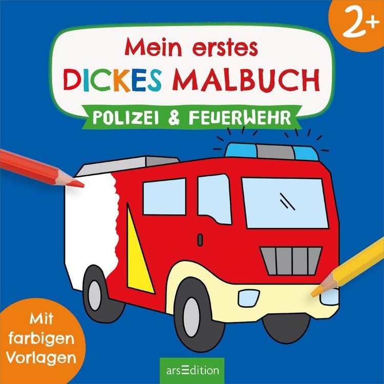 Produktbild: Mein erstes dickes Malbuch ab 2 &ndash; Polizei & Feuerwehr