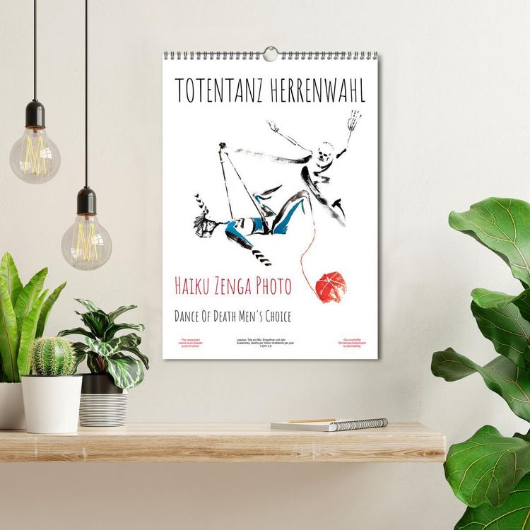 Produktbild: TOTENTANZ HERRENWAHL Haiku Zenga Photo DANCE OF DEATH MEN'S CHOICE (Wandkalender 2026 DIN A3 hoch), CALVENDO Monatskalender