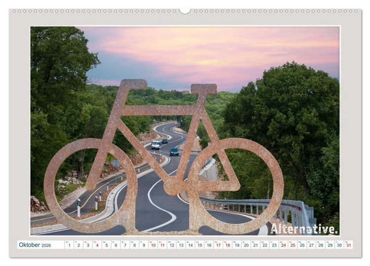 Produktbild: Das Fahrrad als ... (hochwertiger Premium Wandkalender 2026 DIN A2 quer), Kunstdruck in Hochglanz