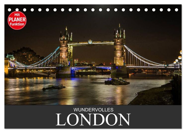 Produktbild: Wundervolles London (Tischkalender 2026 DIN A5 quer), CALVENDO Monatskalender