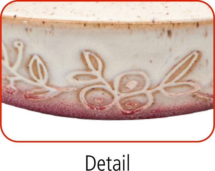 Produktbild: Porzellan-Schale Blume rot - LandLust