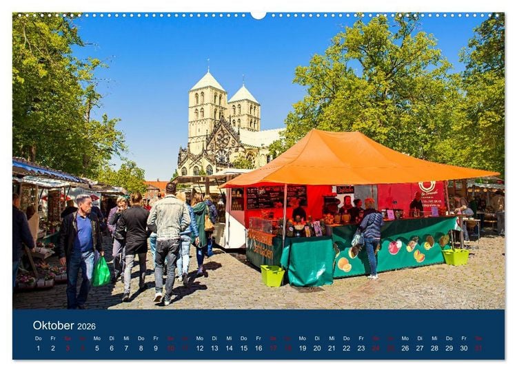 Produktbild: Abenteuer M&uuml;nster - Echt jovel! (hochwertiger Premium Wandkalender 2026 DIN A2 quer), Kunstdruck in Hochglanz