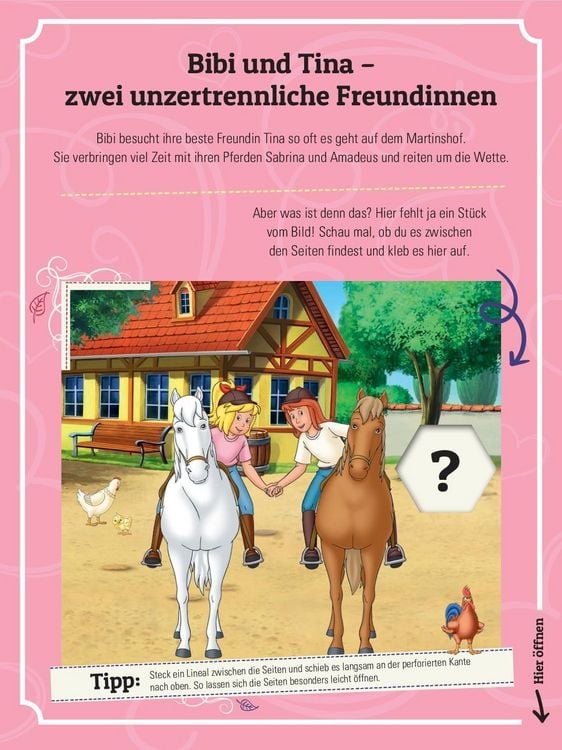 Produktbild: Bibi & Tina Mein &Uuml;berraschungs-R&auml;tselbuch I Ab 5 Jahren