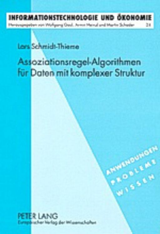 Produktbild: Assoziationsregel-Algorithmen f&uuml;r Daten mit komplexer Struktur