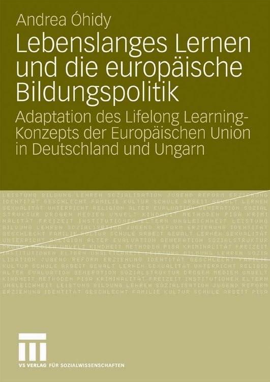 Produktbild: Lebenslanges Lernen und die europ&auml;ische Bildungspolitik