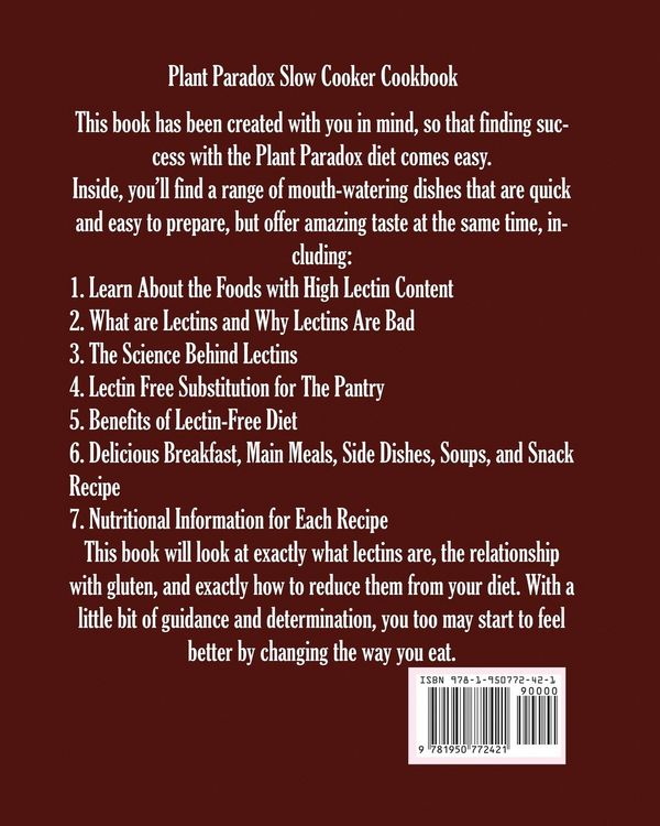 Produktbild: Plant Paradox Slow Cooker Cookbook