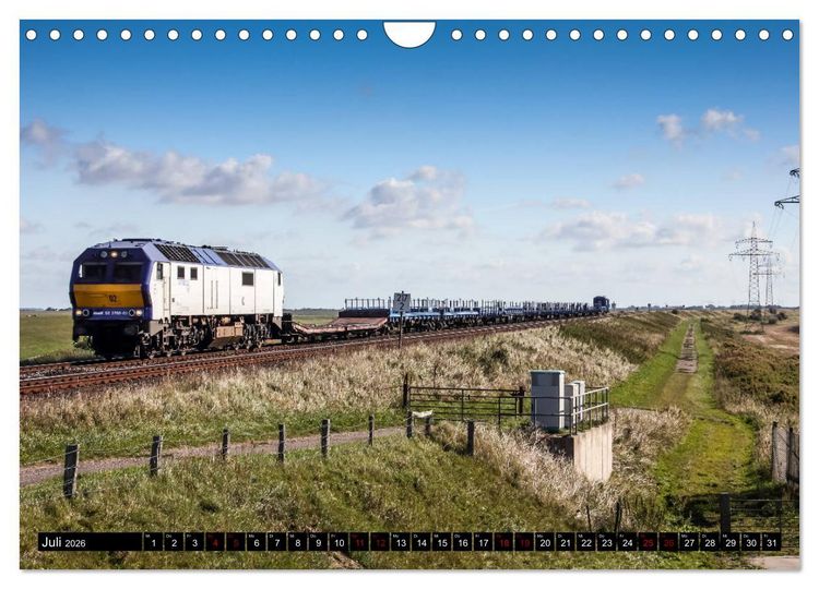 Produktbild: Norddeutsche Eisenbahnen (Wandkalender 2026 DIN A4 quer), CALVENDO Monatskalender