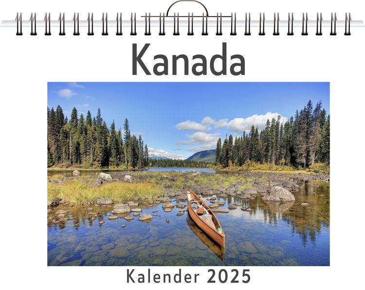 Kanada - (Wandkalender 2025, Kalender DIN A4 quer, Monatskalender im 