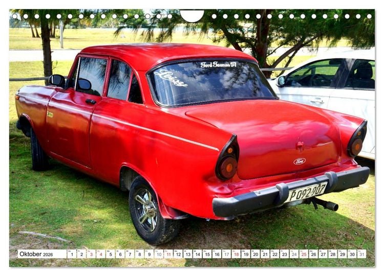 Produktbild: Ford Taunus P2 - 17M - Ein Klassiker aus K&ouml;ln in Kuba (Wandkalender 2026 DIN A4 quer), CALVENDO Monatskalender