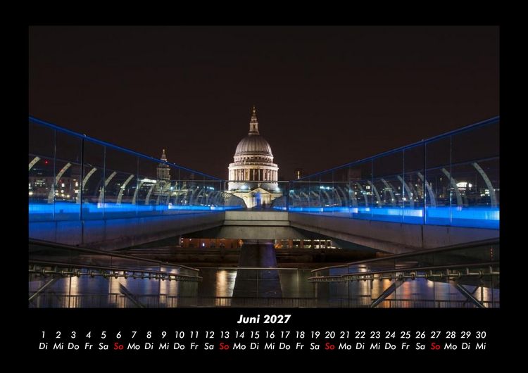 Produktbild: London 2027 Fotokalender DIN A3