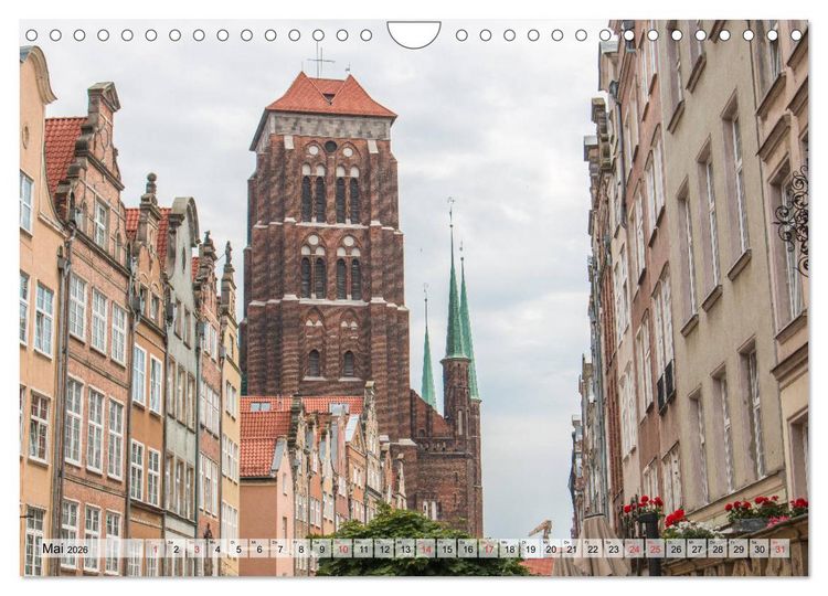 Produktbild: Polnische Dreistadt - Danzig, Gdingen und Seebad Sopot (Wandkalender 2026 DIN A4 quer), CALVENDO Monatskalender