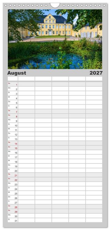 Produktbild: Familienplaner 2027 - Unterwegs in Schleswig mit 5 Spalten (Wandkalender, 21 x 45 cm) CALVENDO