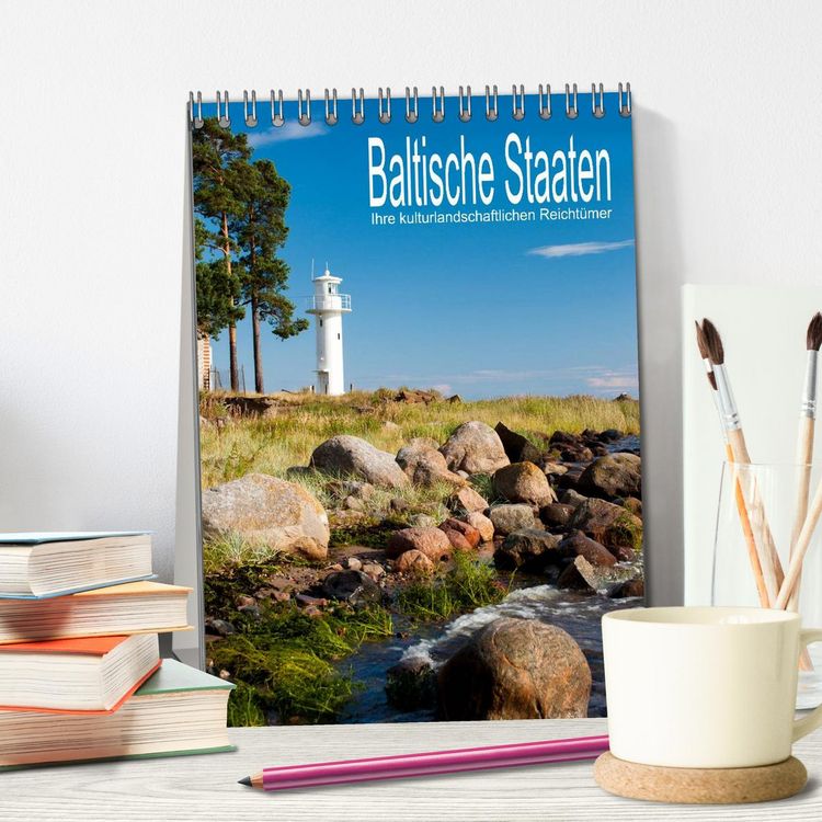 Produktbild: Baltische Staaten - Ihre kulturlandschaftlichen Reicht&uuml;mer (Tischkalender 2026 DIN A5 hoch), CALVENDO Monatskalender
