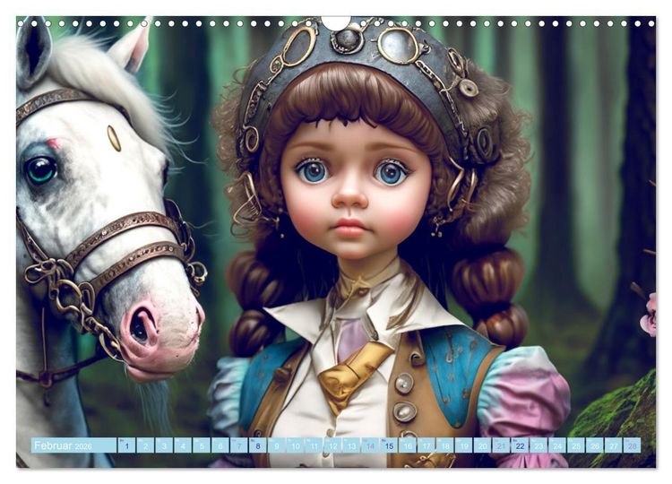 Produktbild: Kleine Steampunk Stars (Wandkalender 2026 DIN A3 quer), CALVENDO Monatskalender