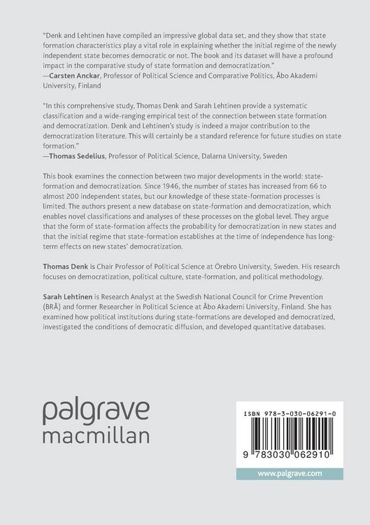 Produktbild: State-Formation and Democratization