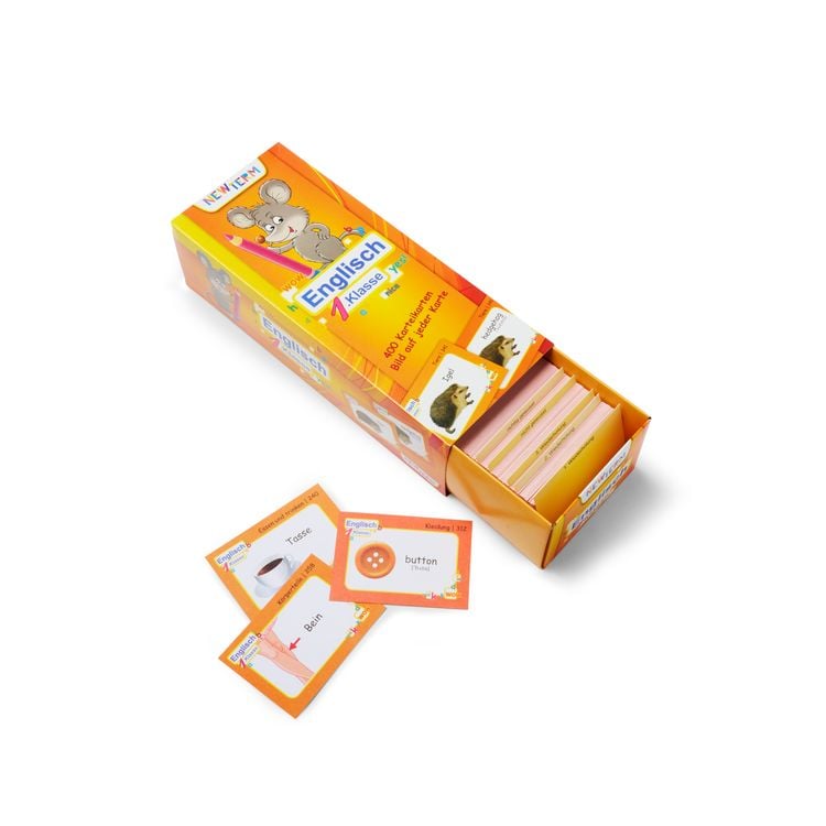 Karteikartenbox Englisch, Klasse 1