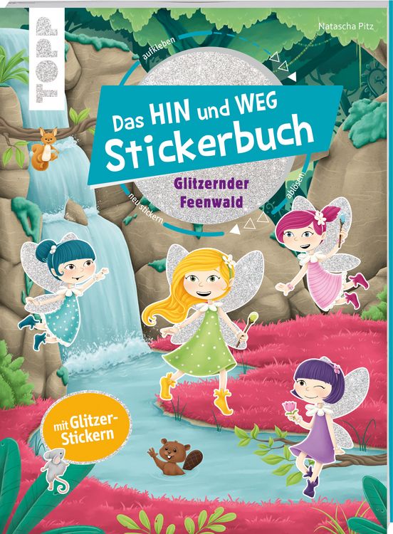 Produktbild: Das Hin-und-weg-Stickerbuch. Glitzernder Feenwald
