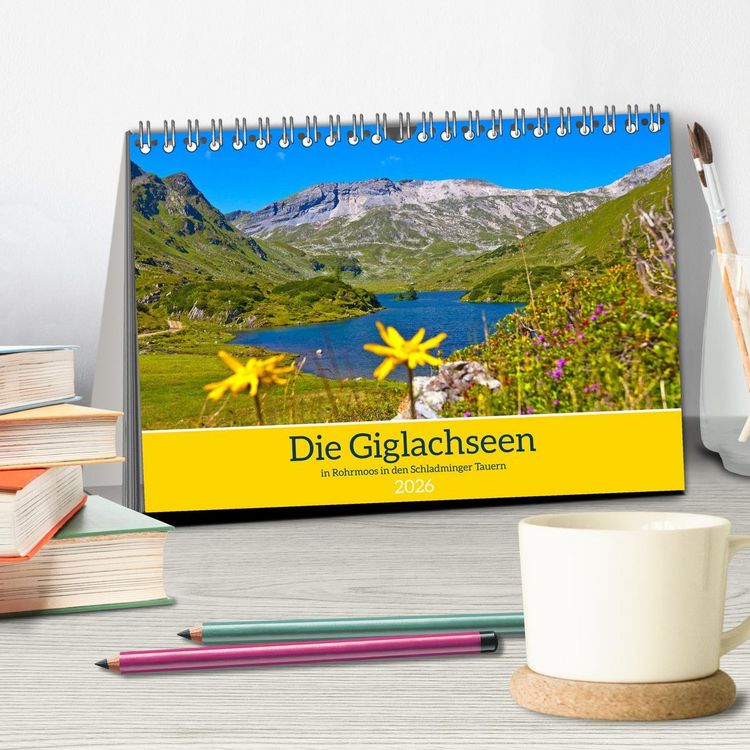 Produktbild: Die Giglachseen (Tischkalender 2026 DIN A5 quer), CALVENDO Monatskalender