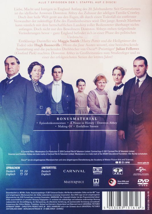 Downton Abbey - Staffel 1 [3DVDs]