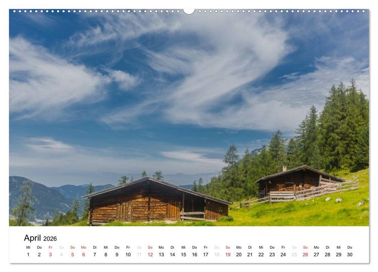 Produktbild: Tirol &ndash; Impressionen aus dem Alpenland (Wandkalender 2026 DIN A2 quer), CALVENDO Monatskalender