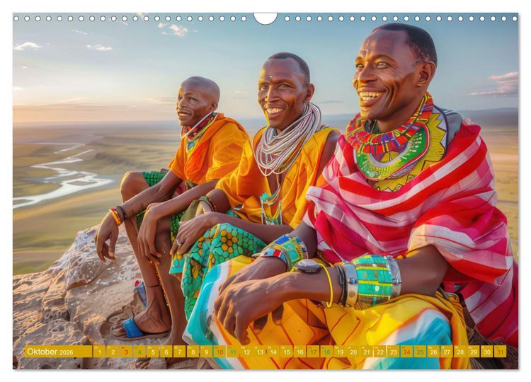 Produktbild: Hallo faszinierendes Afrika (Wandkalender 2026 DIN A3 quer), CALVENDO Monatskalender