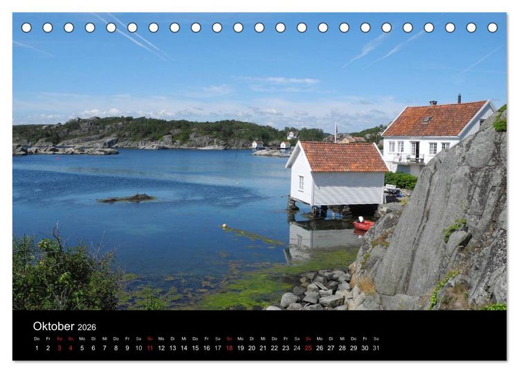 Produktbild: Norwegische Lichtblicke (Tischkalender 2026 DIN A5 quer), CALVENDO Monatskalender