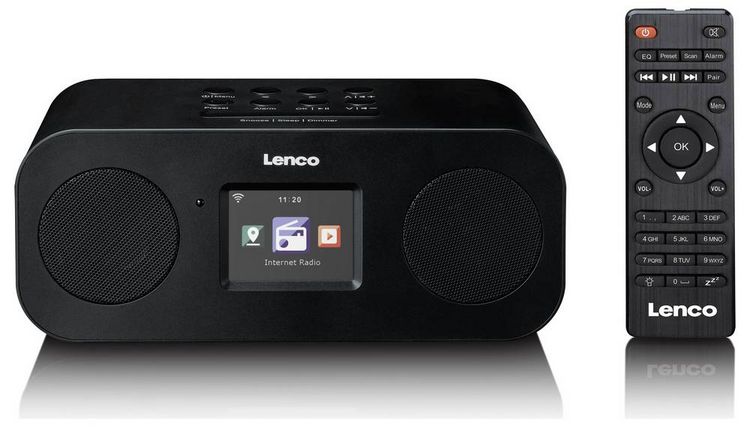 Produktbild: Lenco DIR-121BK Internet Tischradio DAB+ Schwarz