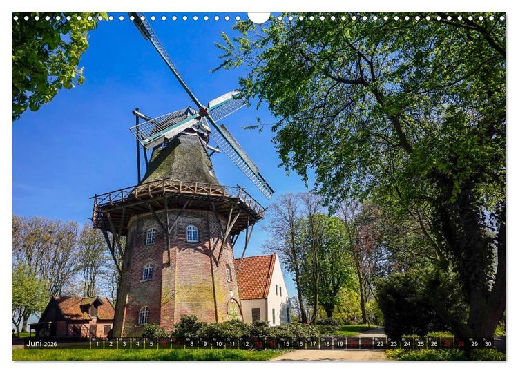 Produktbild: EMDEN, Seehafenstadt in Ostfriesland (Wandkalender 2026 DIN A3 quer), CALVENDO Monatskalender