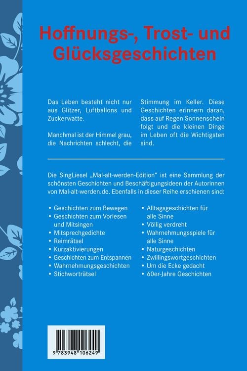 Produktbild: Hoffnungs-, Trost- und Gl&uuml;cksgeschichten f&uuml;r Senioren