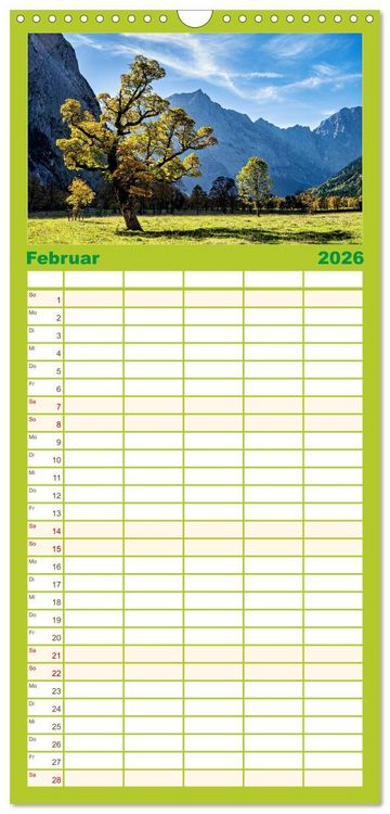 Produktbild: Familienplaner 2026 - Und ewig lockt der Achensee - Tirol mit 5 Spalten (Wandkalender, 21 x 45 cm) CALVENDO