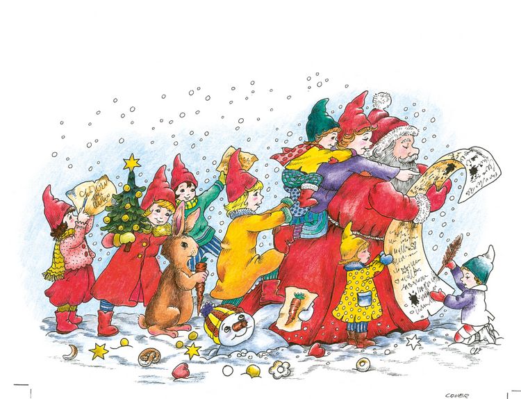 Produktbild: Christl Vogls Ausmalreise - Welt der Weihnachtswichtel