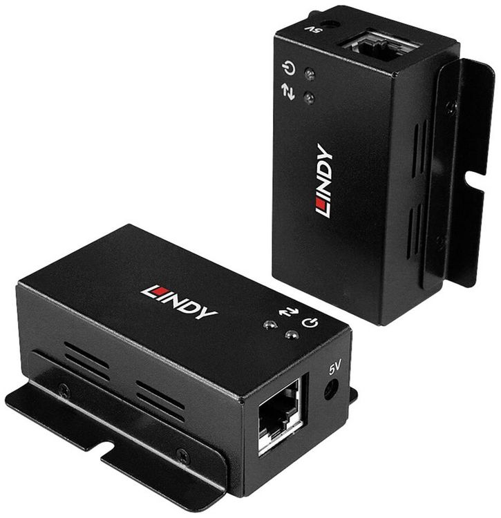 Produktbild: LINDY 2 Port USB 2.0 Cat.6 Extender USB-A (USB 2.0) USB Extender &uuml;ber Netzwerkkabel RJ45 50m