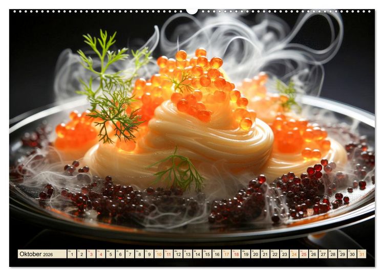 Produktbild: Molekulare K&uuml;che f&uuml;r Gourmets - Genuss erleben (hochwertiger Premium Wandkalender 2026 DIN A2 quer), Kunstdruck in Hochglanz