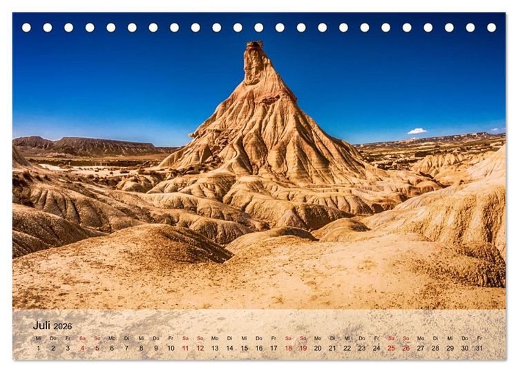 Produktbild: Magische Farbspiele der W&uuml;ste (Tischkalender 2026 DIN A5 quer), CALVENDO Monatskalender