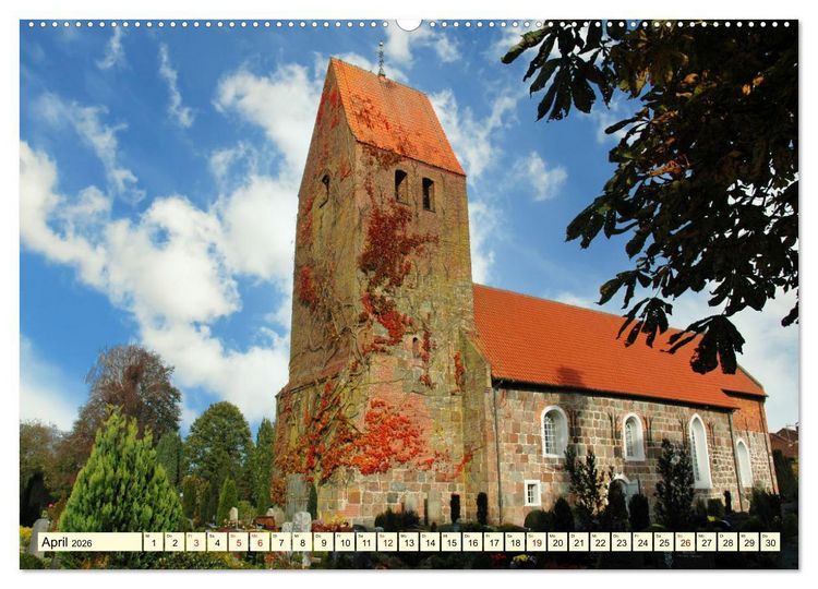 Produktbild: Bilderbuchdorf Wiefelstede (hochwertiger Premium Wandkalender 2026 DIN A2 quer), Kunstdruck in Hochglanz