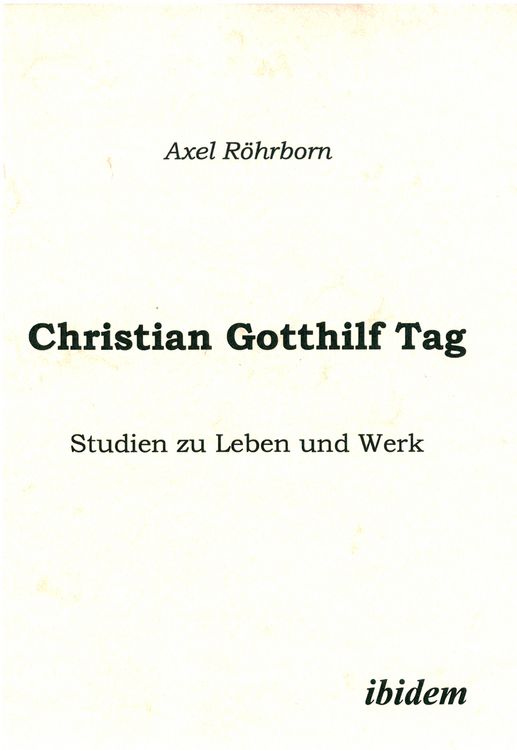 Produktbild: Christian Gotthilf Tag