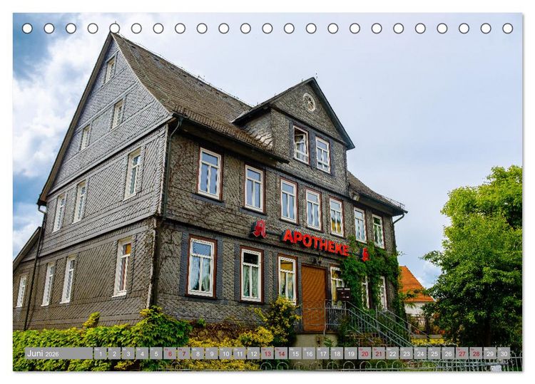 Produktbild: Ein Blick auf Herbstein (Tischkalender 2026 DIN A5 quer), CALVENDO Monatskalender
