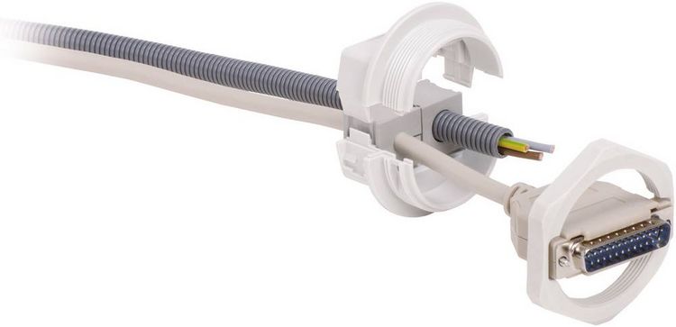 Produktbild: Icotek KVT 50/2 Kabeldurchf&uuml;hrung teilbar Grau 1St.