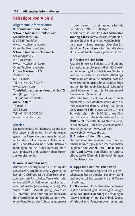 TRESCHER Reiseführer Zentralschweiz