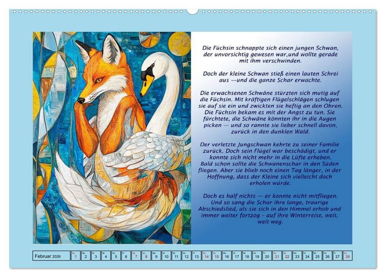 Produktbild: Die Jahreszeiten. Retrom&auml;rchen (Wandkalender 2026 DIN A2 quer), CALVENDO Monatskalender