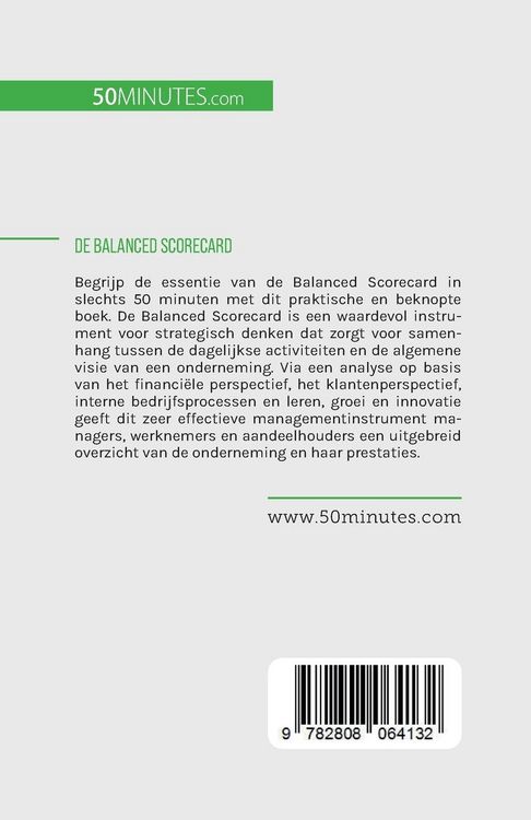 Produktbild: De balanced scorecard