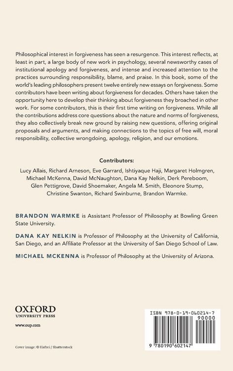 Produktbild: FORGIVENESS & ITS MORAL DIMENSIONS C