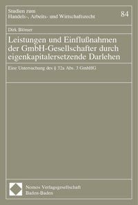 Produktbild: Leistungen und Einflussnahmen der GmbH-Gesellschafter durch eigenkapitalersetzende Darlehen